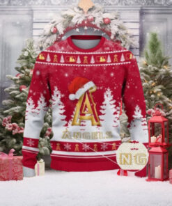 Golden A Los Angeles Angels Ugly Christmas Sweater Winter Theme