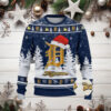 Detroit Tigers Skull Holiday Pattern Ugly Christmas Sweater