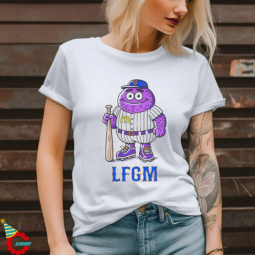 Grimace Mets baseball mascot beautiful monster shirt