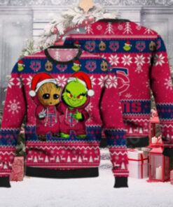 Grinch And Groot Minnesota Twins Ugly Christmas Sweater