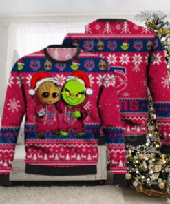 Grinch And Groot Minnesota Twins Ugly Christmas Sweater