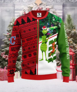 Grinch And Scooby doo Kansas City Royals Ugly Christmas Sweater