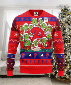 Grinch Fest Philadelphia Phillies Ugly Christmas Sweater