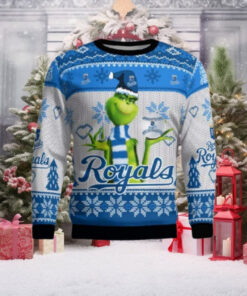 Grinch Snowflake Kansas City Royals Ugly Christmas Sweater