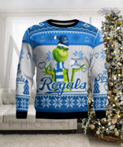 Grinch Snowflake Kansas City Royals Ugly Christmas Sweater