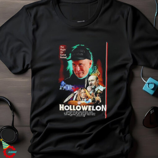 Hollowelon Elon Musk Dark Maga the night he came home shirt