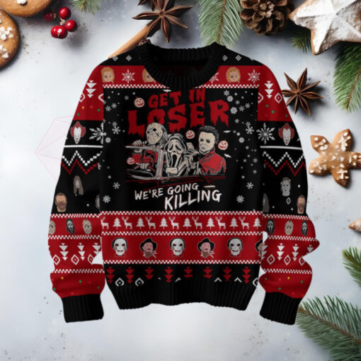 Horror Movies Get In Loser Ugly Christmas Sweater