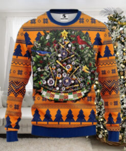 Houston Astros Christmas Tree Ornament Sweater