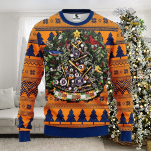 Houston Astros Christmas Tree Ornament Sweater