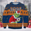 Houston Astros Gnome Peace Sign Ugly Christmas Sweater