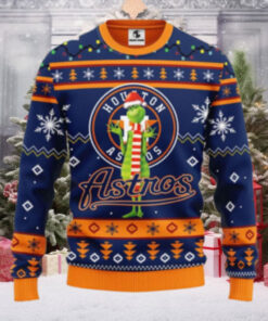 Houston Astros Grinch Logo Christmas Sweater