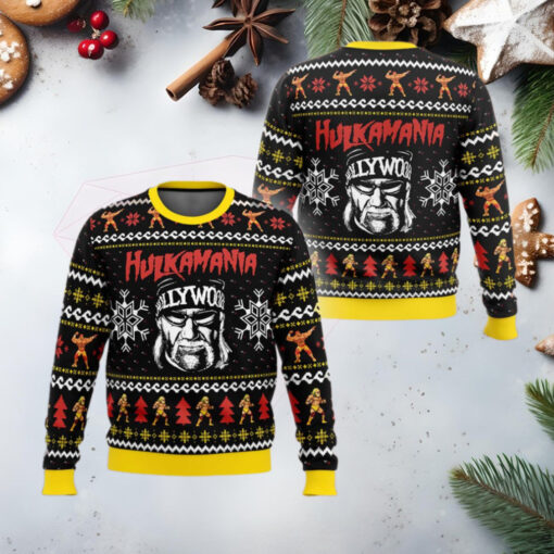 Hulkamania Hulk Hogan Ugly Christmas Sweater