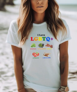 I love LGBTQ lettuce guacamole bacon tomatoes quesadilla shirt