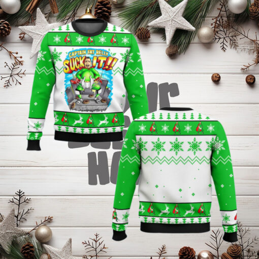 Impractical Jokers Captain Fat Belly Suck It Ugly Sweater