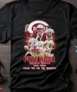 In Memorty Pete Rose Charlie Hustle 1941 2024 Thank You For The Memories Unisex T Shirt