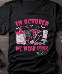 In October We Wear Pink Er Life Er Nurse Breast Cancer Women Sweatshirt