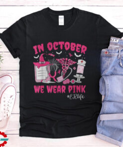 In October We Wear Pink Er Life Er Nurse Breast Cancer Women Sweatshirt