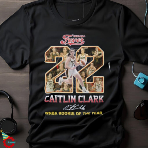 Indiana Fever Caitlin Clark Signature Rookie Of The Year Signature Unisex T Shirt