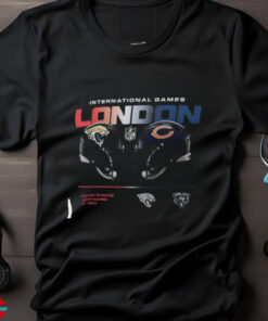 Jacksonville Jaguars vs. Chicago Bears Nike Black International Games London 2024 T Shirt