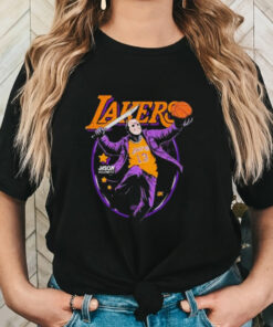 Jason Voorhees x NBA Los Angeles Lakers Graphic 2024 t shirt