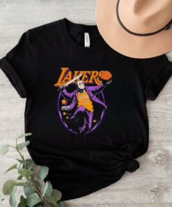 Jason Voorhees x NBA Los Angeles Lakers Graphic 2024 t shirt