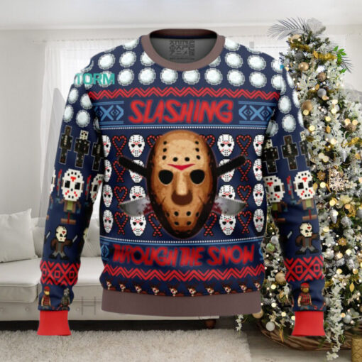 Jason Vorhees Friday The 13th Ugly Christmas Sweater