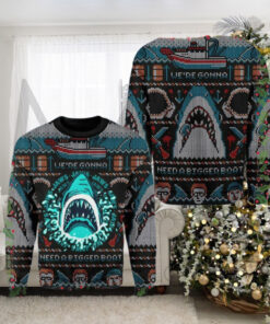 Jaws Horror Shark Vintage 3d Ugly Sweater jaws Halloween Vintage 3d Sweater Ugly Christmas Sweater