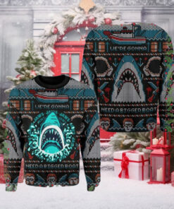 Jaws Horror Shark Vintage 3d Ugly Sweater jaws Halloween Vintage 3d Sweater Ugly Christmas Sweater