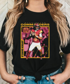 Jayden Daniels Washington Commanders Player Frame Signature shirt