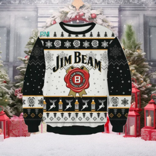 Jim Beam Black And White 2024 Ugly Sweater