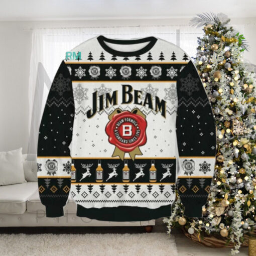 Jim Beam Black And White 2024 Ugly Sweater