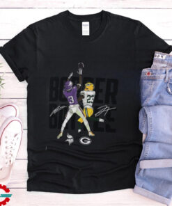 Jordan Addison & Jaire Alexander Charcoal Minnesota Vikings vs. Green Bay Packers Border Battle Player T Shirt