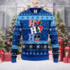 Los Angeles Angels Christmas Sweater With Santa, Snowman And Gifts