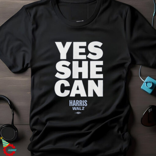 Kamala Harris Walz Yes She Can Tee Shirt