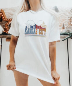 Kansas City Chiefs And Kansas City Royals Skyline 2024 T shirt