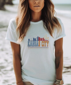 Kansas City Chiefs And Kansas City Royals Skyline 2024 T shirt