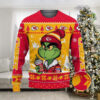 Washington Commanders The Grinch Drink Coffee Ugly Christmas Sweater