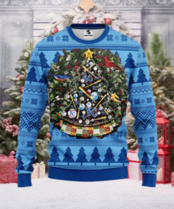 Kansas City Royals Christmas Tree Baseball Themed Ugly Sweater