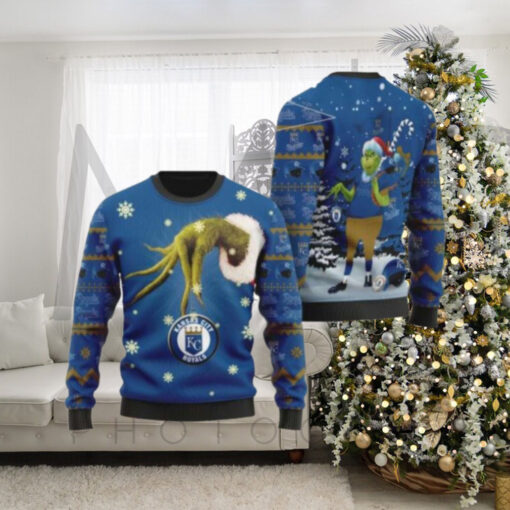 Kansas City Royals Grinch Christmas Mischief Ugly Sweater