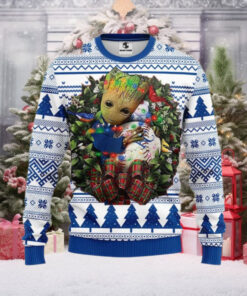 Kansas City Royals Grinch Hugging Wreath Ugly Christmas Sweater