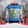 Green Grinch Kansas City Royals Themed Ugly Christmas Sweater