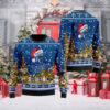 Los Angeles Angels Ugly Christmas Sweater With Reindeer Pug Design