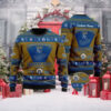 Minions And KC Royals Wreath Ugly Christmas Sweater Design