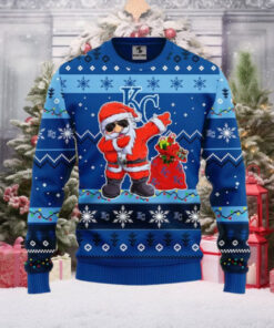 Kansas City Royals Santa Claus Dabbing Ugly Christmas Sweater