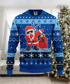 Kansas City Royals Santa Claus Dabbing Ugly Christmas Sweater