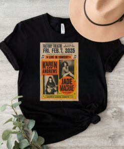 Karen Lee Andrews At Factory Theatre Feb 7 2025 Marrickville Sydney Poster shirt