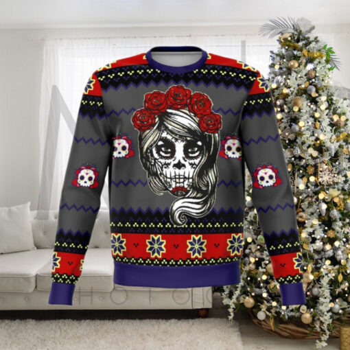 LADY DEAD DAY ugly christmas sweater