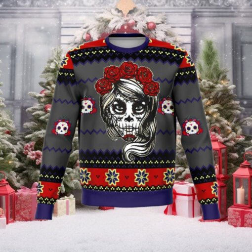 LADY DEAD DAY ugly christmas sweater