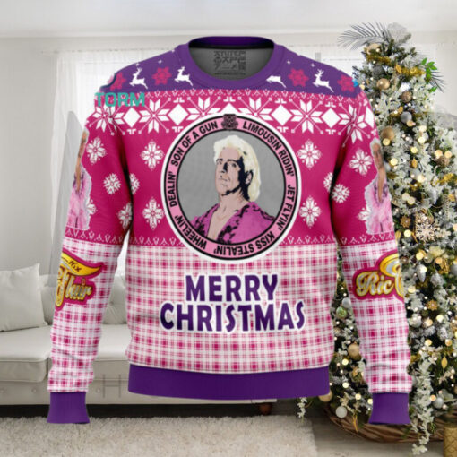 Legendary Ric Flair WWE Merry Chirstmas Ugly Sweater