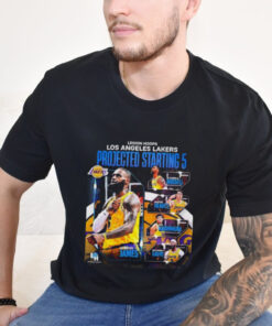 Legion hoops Los Angeles Lakers projected starting 5 shirt